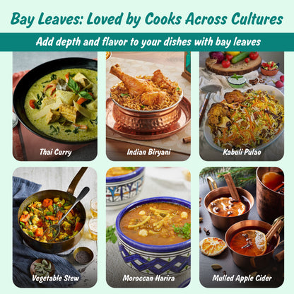 USDA Organic Bay Leaves, Lab Tested for Heavy Metals, Resealable 1oz Pouch, Tej Patta, Hojas de Laurel