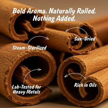 Spice Profile USDA Organic Cassia Cinnamon Sticks, Lab Tested for Heavy Metals, Resealable 3 oz Pouch, Sabut Dalchini, Canela En Rama