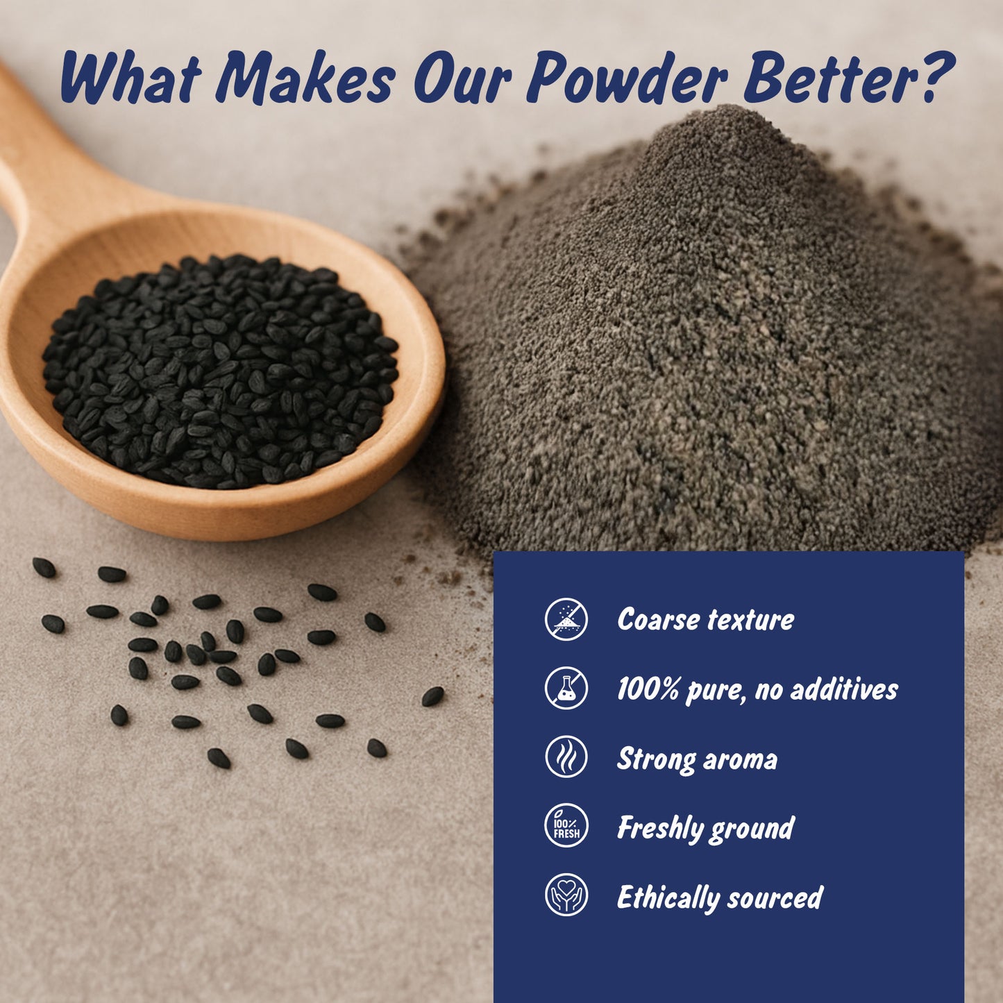 Spice Profile USDA Organic Black Seed Nigella Powder, Lab Tested, Resealable 4 oz Pouch, Nigella Sativa, Kalonji Powder, Polvo de Semilla Negra