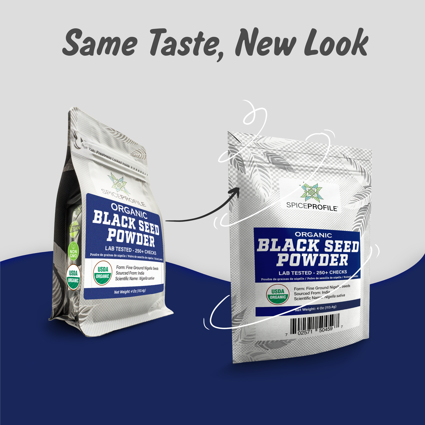 Spice Profile USDA Organic Black Seed Nigella Powder, Lab Tested, Resealable 4 oz Pouch, Nigella Sativa, Kalonji Powder, Polvo de Semilla Negra