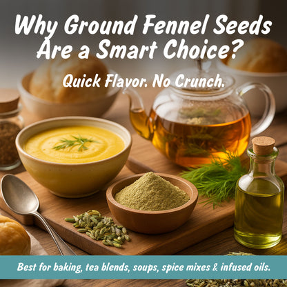 Spice Profile USDA Organic Ground Fennel Seeds, Lab Tested, Resealable 4 oz Pouch, Saunf Powder, Hinojo Molido
