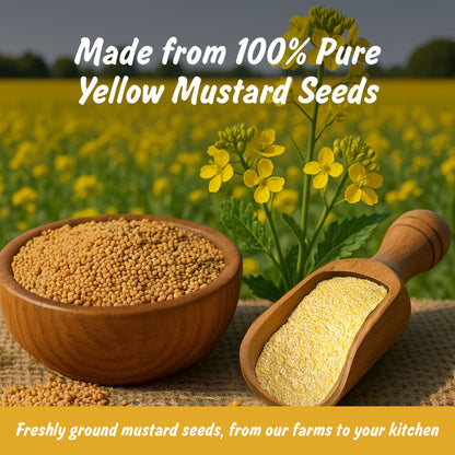 Spice Profile USDA Organic Ground Mustard, Lab Tested, Resealable 4 oz Pouch, Mostaza Amarilla Molida, Peeli Sarson