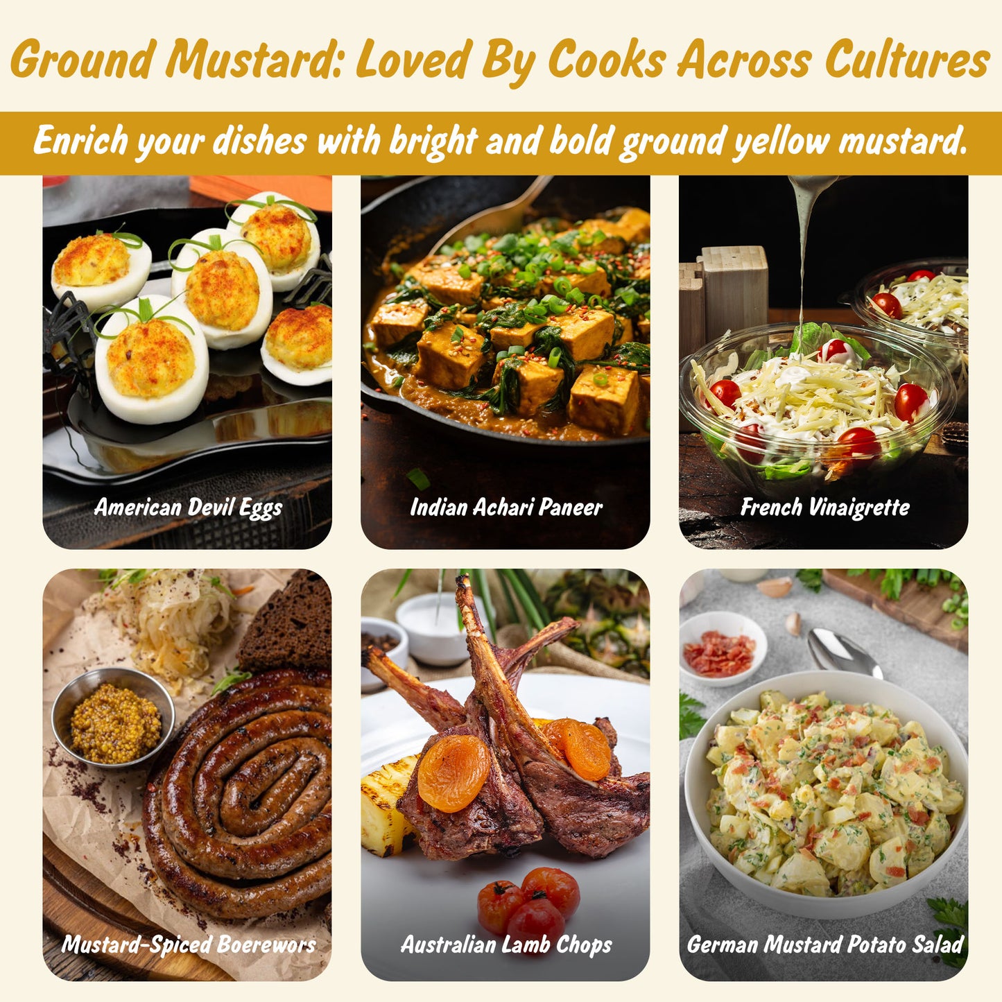 Spice Profile USDA Organic Ground Mustard, Lab Tested, Resealable 4 oz Pouch, Mostaza Amarilla Molida, Peeli Sarson