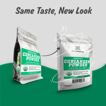 USDA Organic Coriander Powder (4 oz) – Spice Profile Freshly Ground Dhaniya & Cilantro Molido, Lab Tested for Purity