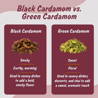 Spice Profile USDA Organic Whole Black Cardamom, 2 oz, Lab Tested for Heavy Metals, Kali Elaichi, Cardamomo Negro