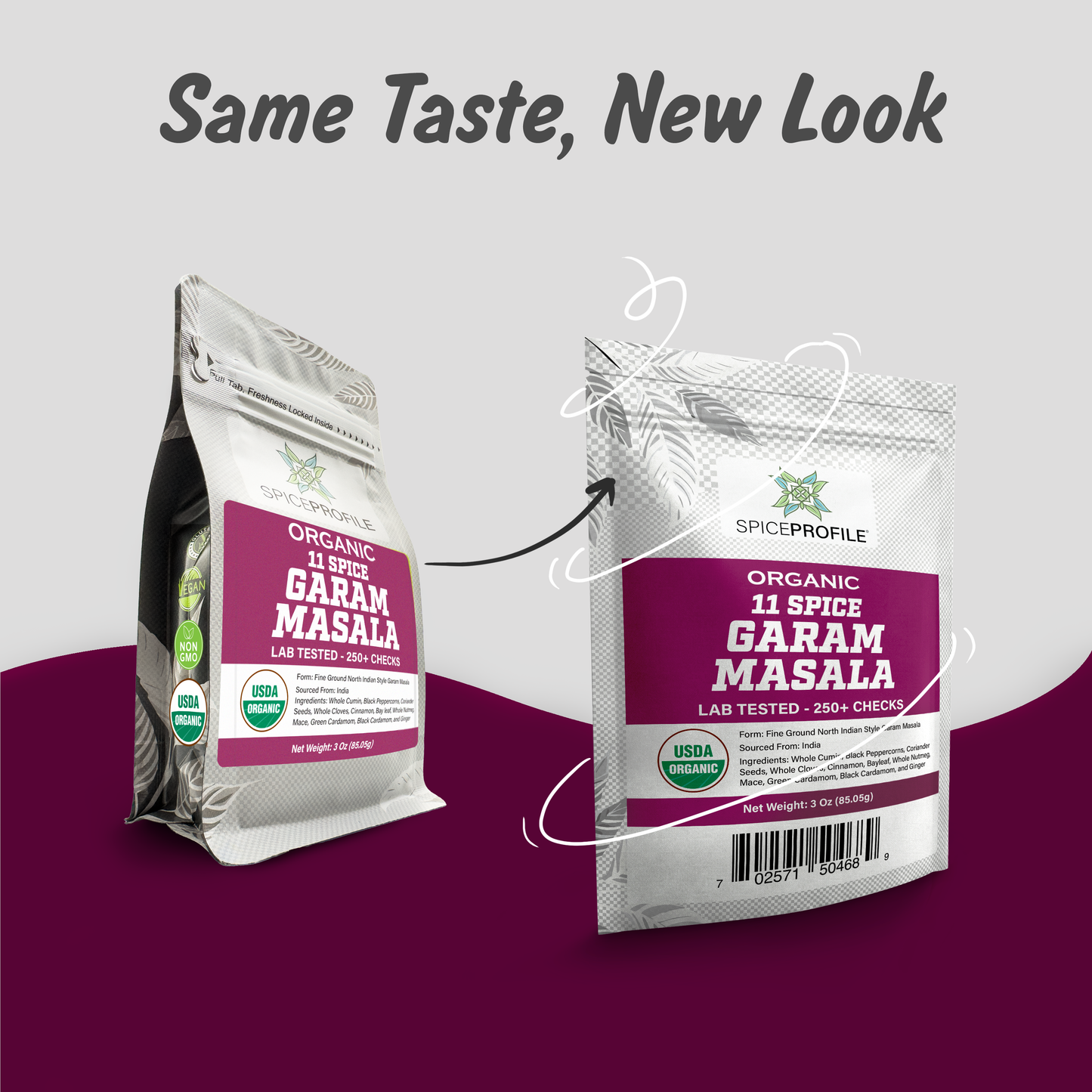 Spice Profile USDA Organic 11-Spice Garam Masala, 3 oz, Lab Tested for Heavy Metals, Salt Free, North Indian Style