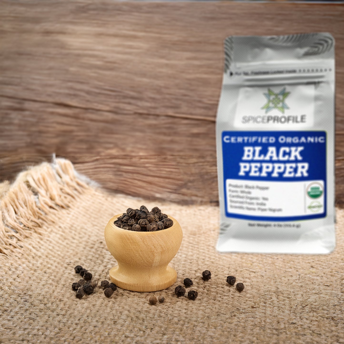 Organic Black Peppercorns Whole | Pungent & Spicy | Kali Mirch