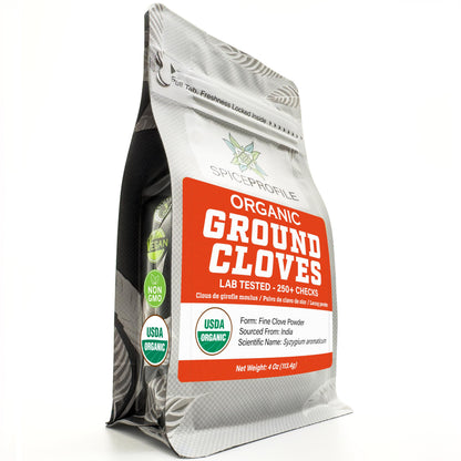 Spice Profile Organic Ground Cloves | 4 oz | Lab Tested