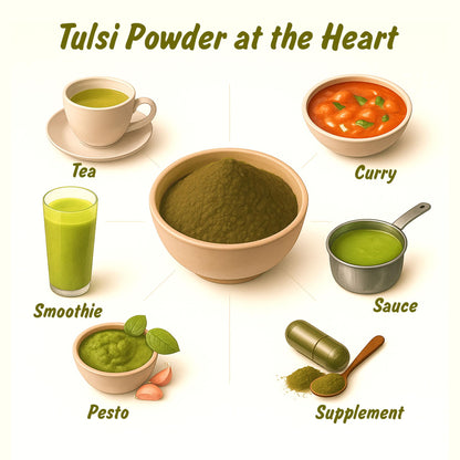 Spice Profile Organic Holy Basil Powder | 4 oz | Lab Tested