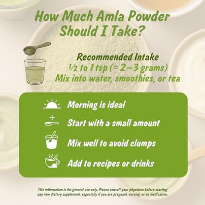 Spice Profile USDA Organic Amla Powder, Lab Tested for Heavy Metals, Resealable 4oz Pouch, Amalaki, Grosella Espinosa India