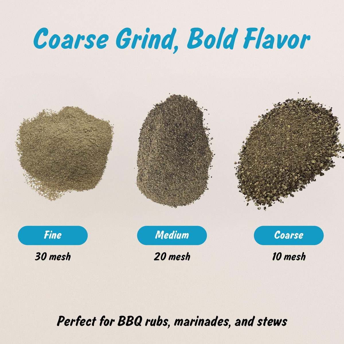 Spice Profile Organic Coarse Ground Black Pepper | 4 oz | Lab Tested
