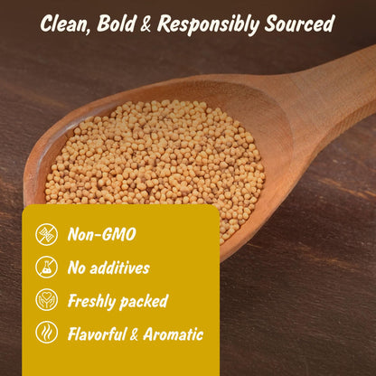Spice Profile Organic Yellow Mustard Seed | 4 oz | Lab Tested