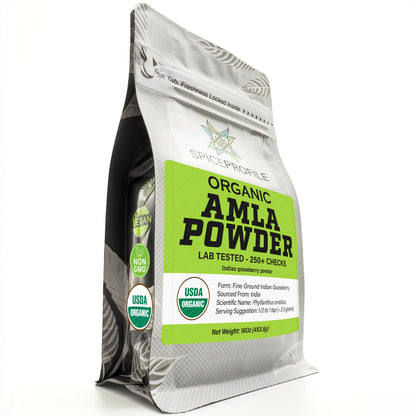 Spice Profile Organic Amla Powder | 16 oz | Lab Tested