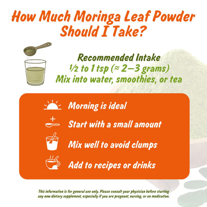 Spice Profile USDA Organic Moringa Leaf Powder, 16 oz, Lab Tested