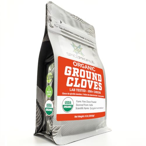 Spice Profile Organic Ground Cloves | 8 oz | Lab Tested