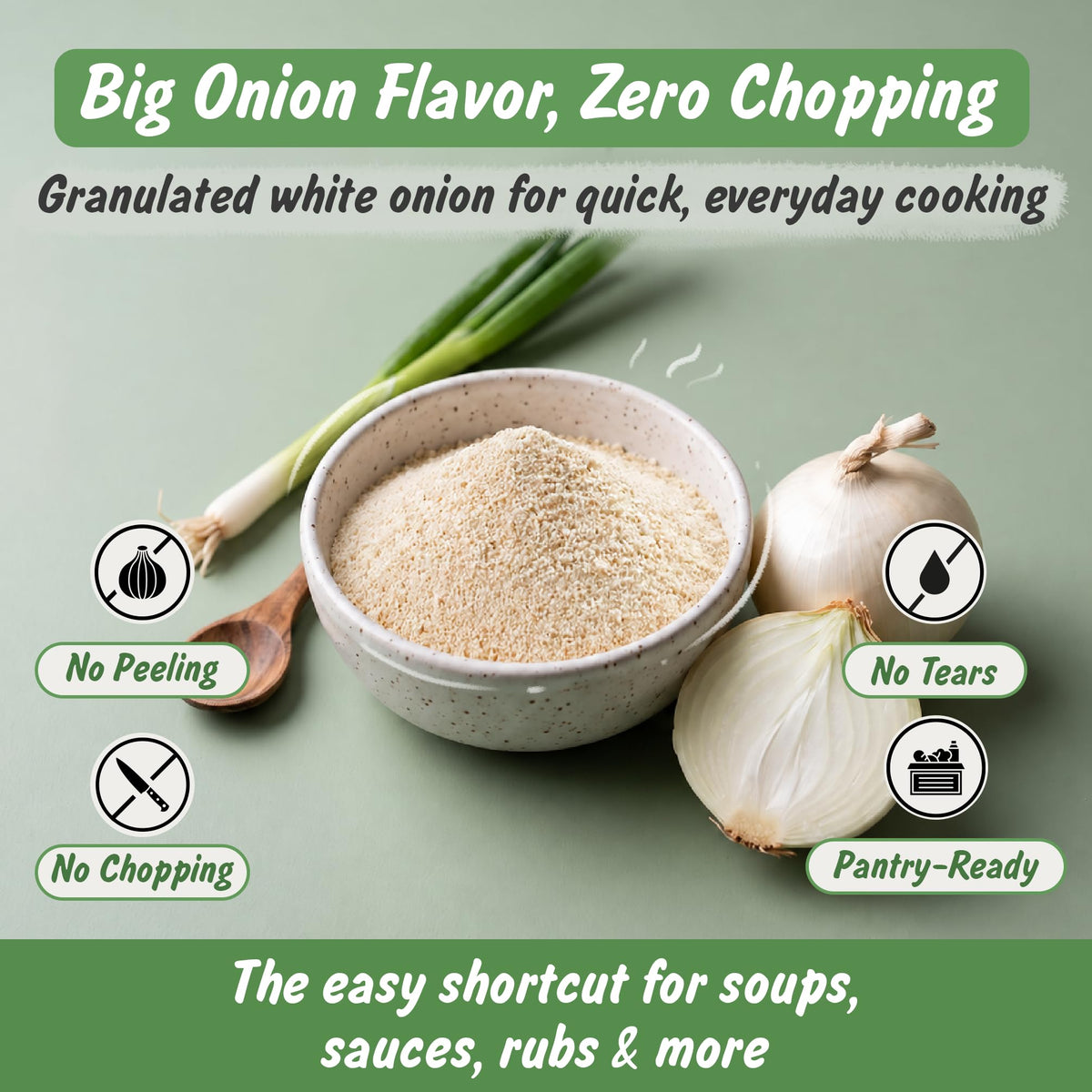Spice Profile USDA Organic Granulated Onion | 4 oz | Lab Tested