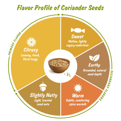 Spice Profile Organic Whole Coriander Seeds | 4 oz | Lab Tested