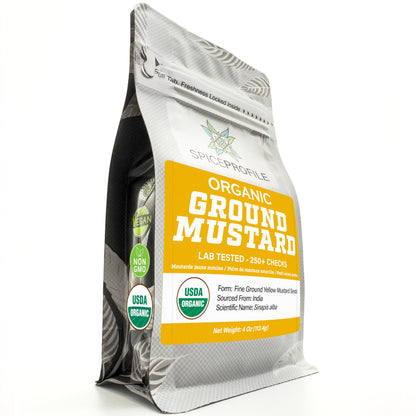 Spice Profile Organic Dry Mustard Powder | 4oz | Lab Tested